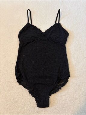 aerie Black Lace Bodysuit